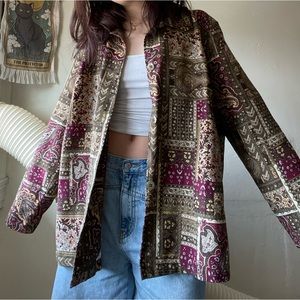 Sagharbor Woman’s size 1X (1 size over XL), patterned lounge button up